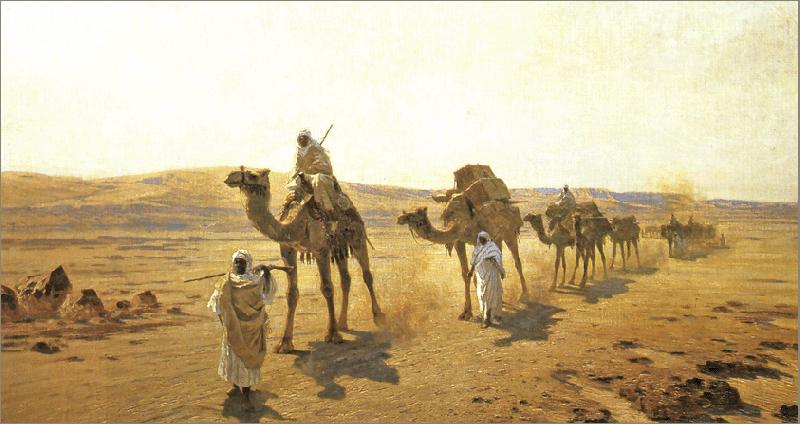 Ludwig Hans Fischer An Arab Caravan.